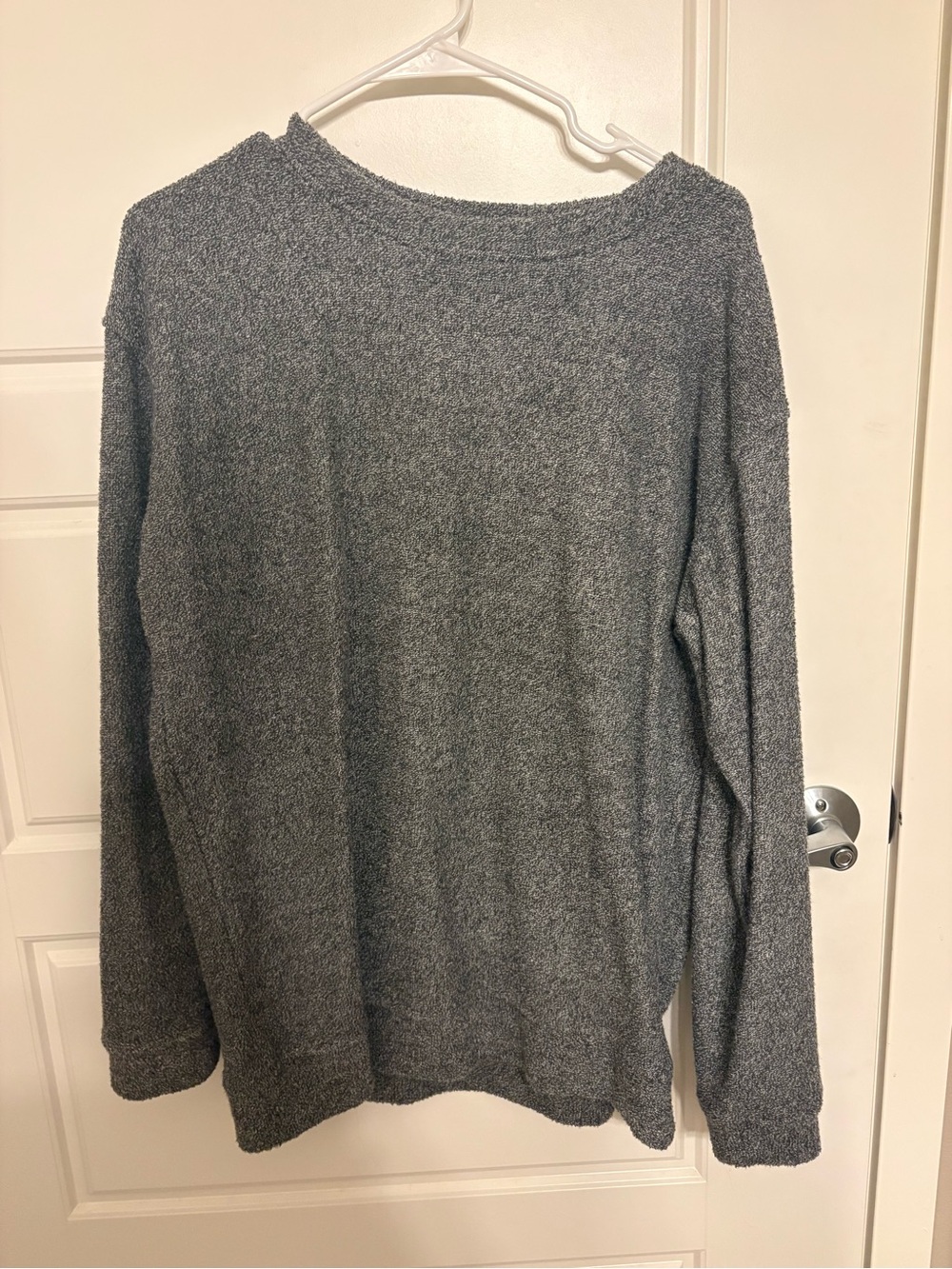 boxercraft Heather Gray V-Neck Knit Sweater - Super Cozy Crewneck Grey Pullover